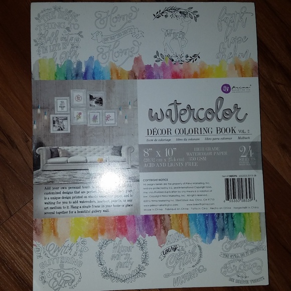 Michael's Other - Watercolor Decor Coloring Book